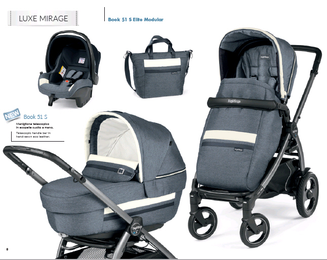 Cochecito Pegperego BooK 51S Elite Luxe Collection TRIO con Bolso Cochecito Pegperego BooK 51S Elite Luxe Collection TRIO con Bolso