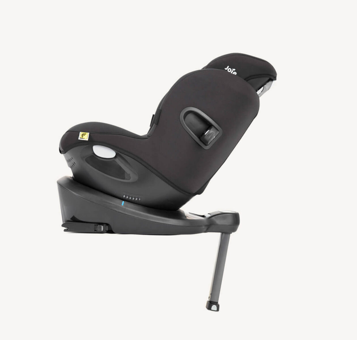 p6-joie-spinning-car-seat-ispinsafe-coal-left-profile-reclined-headrest