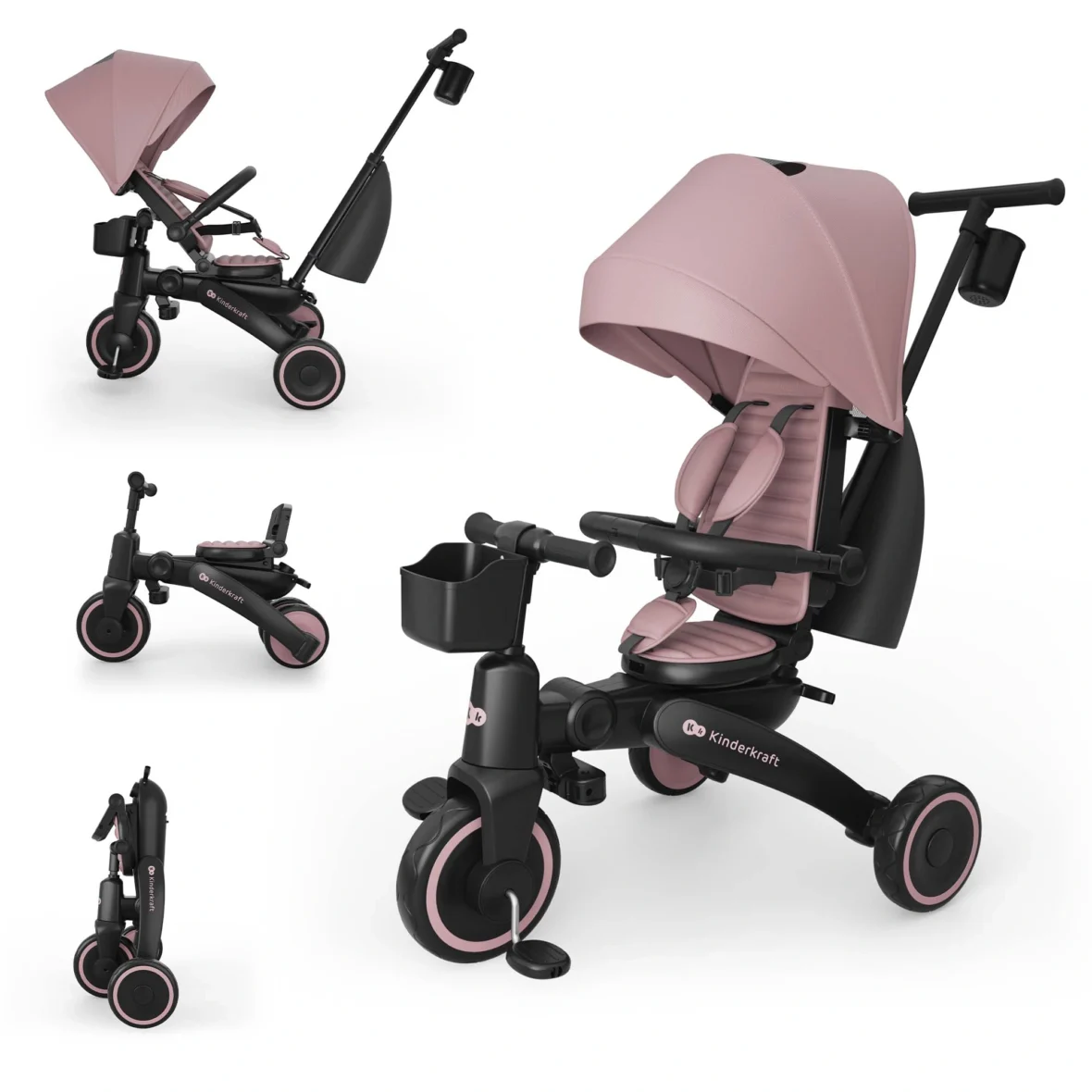 Triciclo Evolutivo Kinderkraft Jazz 3 (6 en 1) Plegable