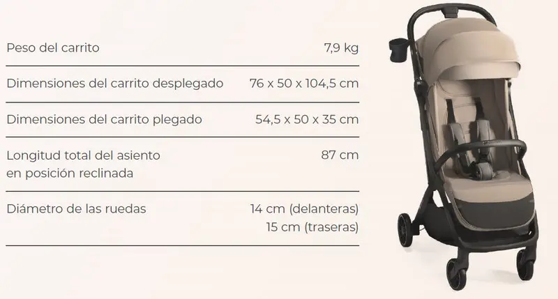 silla paseo kindekraft nubi 2